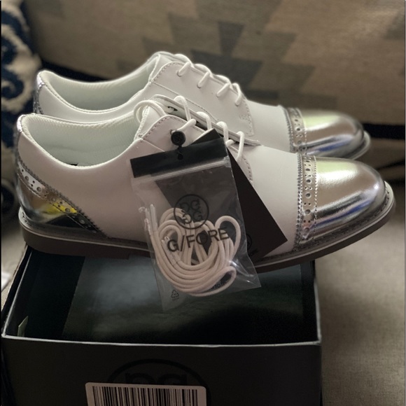 ❌SOLD❌G/fore gallivanter golf shoes women white/S Oxford - Picture 4 of 12